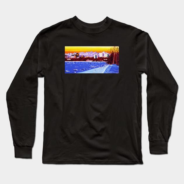 Coastal Trail at Dusk Long Sleeve T-Shirt by realartisbetter